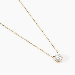 Collier Ponama Or Jaune Oxyde De Zirconium