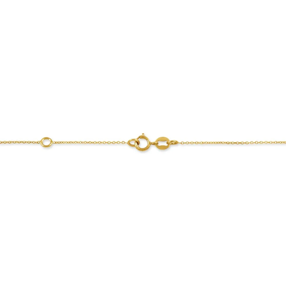 Collier Ponama Or Jaune Oxyde De Zirconium