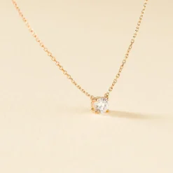 Collier Ponama Or Rose Oxyde De Zirconium