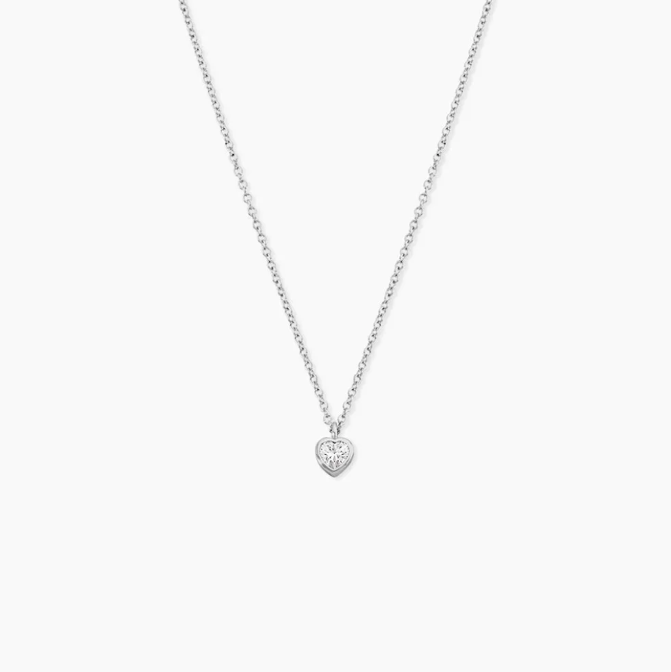 Collier Querida Argent Blanc Oxyde De Zirconium