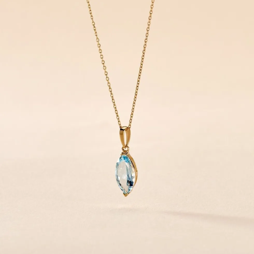 Collier Raquel Or Jaune Topaze