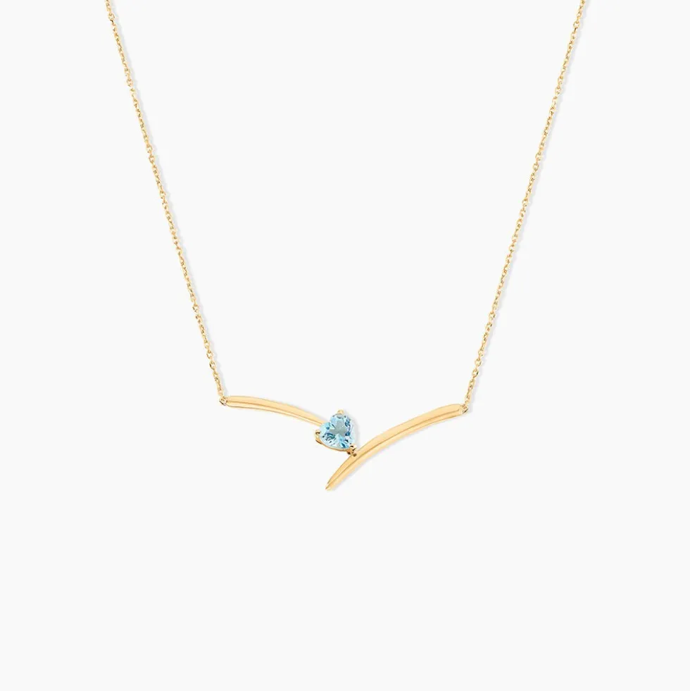 Collier Renaldine Or Jaune Topaze