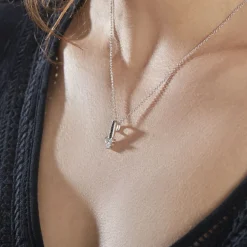 Collier Robinson Argent Oxydes De Zirconium