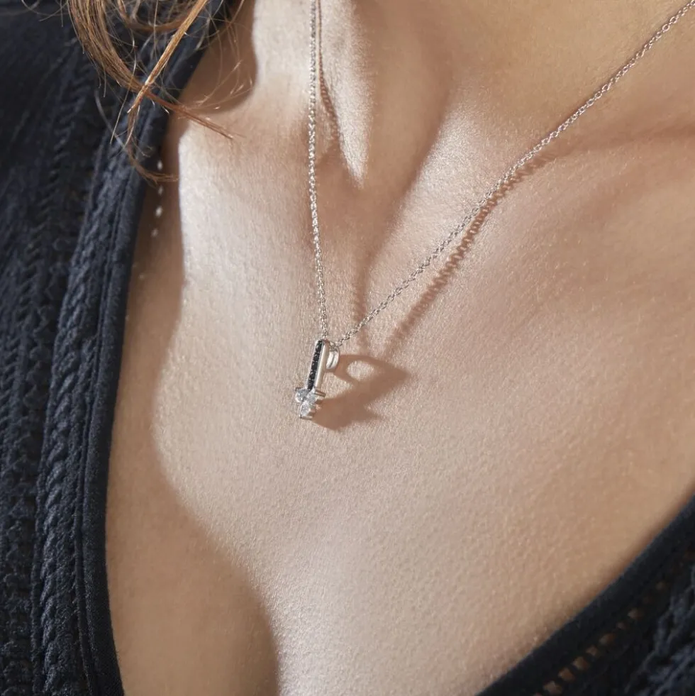 Collier Robinson Argent Oxydes De Zirconium