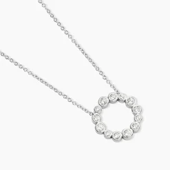 Collier Ryo Argent Blanc Oxyde De Zirconium