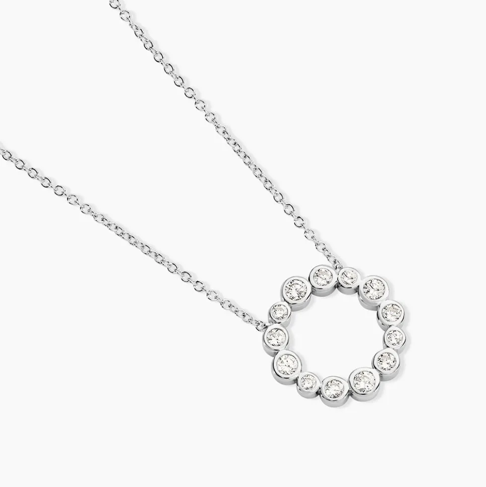 Collier Ryo Argent Blanc Oxyde De Zirconium