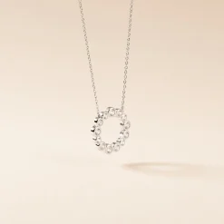 Collier Ryo Argent Blanc Oxyde De Zirconium
