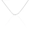 Collier Saphir Argent Blanc Oxyde De Zirconium