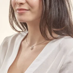 Collier Saynaae Argent Blanc Perle De Culture