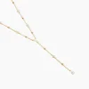 Collier Scintillante Plaqué Or Jaune Oxyde De Zirconium