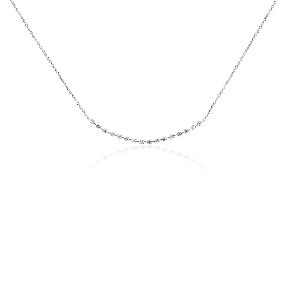 Collier Selina Or Blanc Diamant