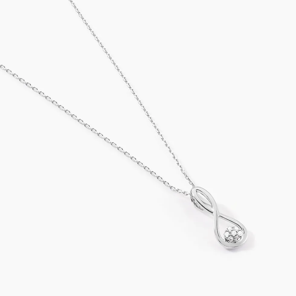 Collier Shaeen Or Blanc Diamant