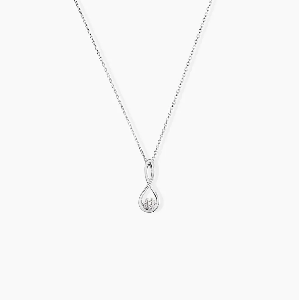 Collier Shaeen Or Blanc Diamant