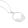 Collier Shemsi Argent Blanc
