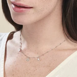 Collier Shyama Argent Blanc
