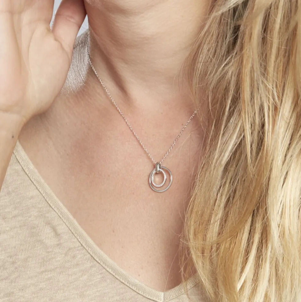Collier Silvana Argent Blanc Oxyde De Zirconium