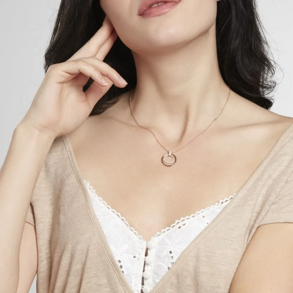 Collier Silvana Argent Rose Oxyde De Zirconium