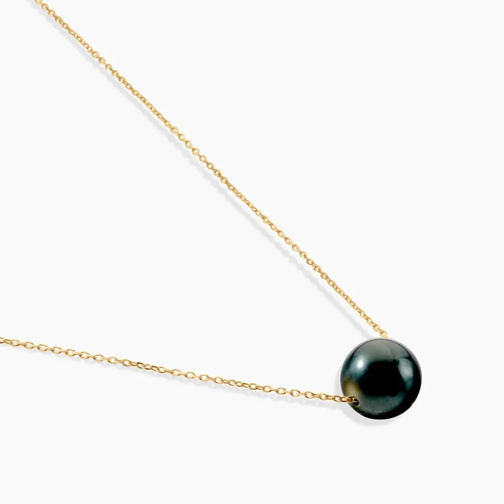 Collier Sissy Or Jaune Perle De Culture De Tahiti