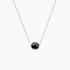 Collier Sissy Or Jaune Perle De Culture De Tahiti