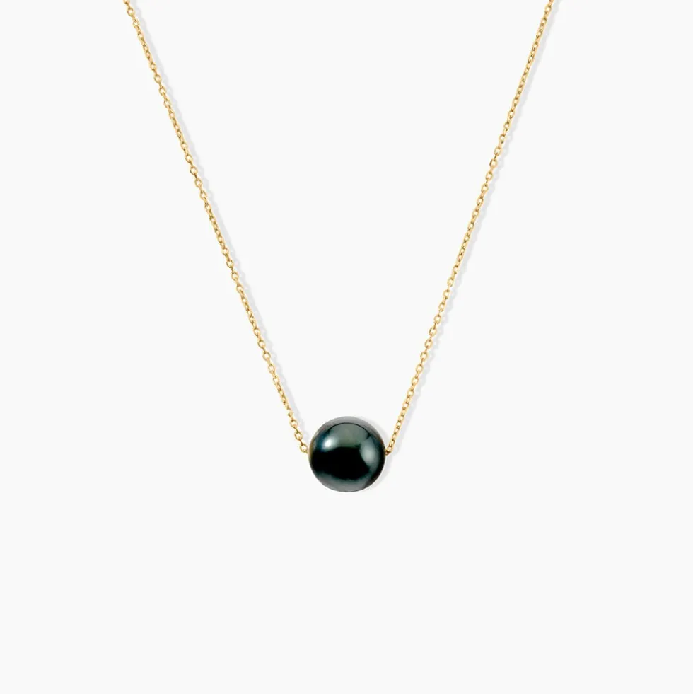 Collier Sissy Or Jaune Perle De Culture De Tahiti