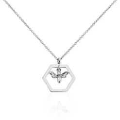 Collier Sitia Argent Blanc