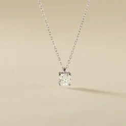 Collier Solitaire Argent Lyanna