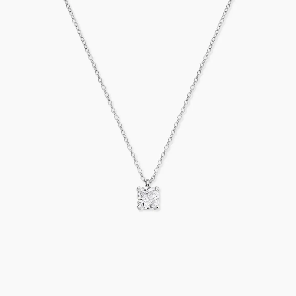Collier Solitaire Argent Lyanna
