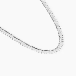 Collier Soranaae Argent Blanc