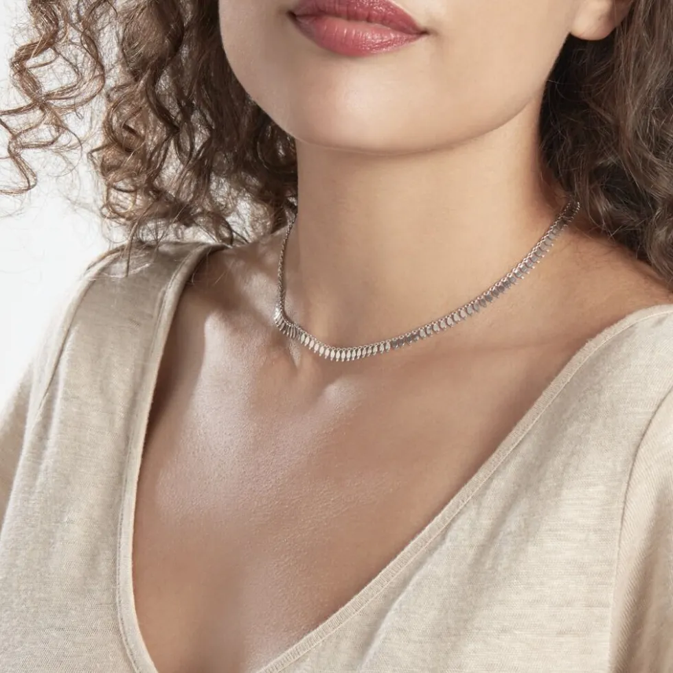 Collier Soranaae Argent Blanc
