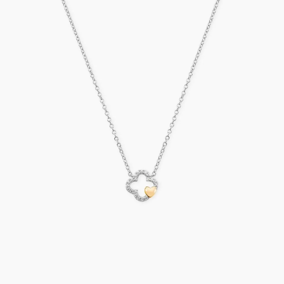 Collier Sorya Or Jaune Argent Blanc Oxyde De Zirconium