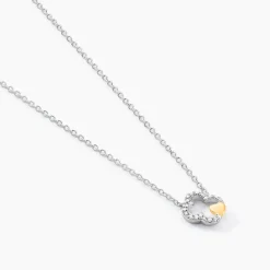 Collier Sorya Or Jaune Argent Blanc Oxyde De Zirconium