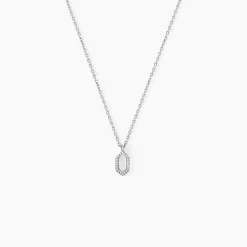 Collier Stellie Argent Blanc Oxyde De Zirconium