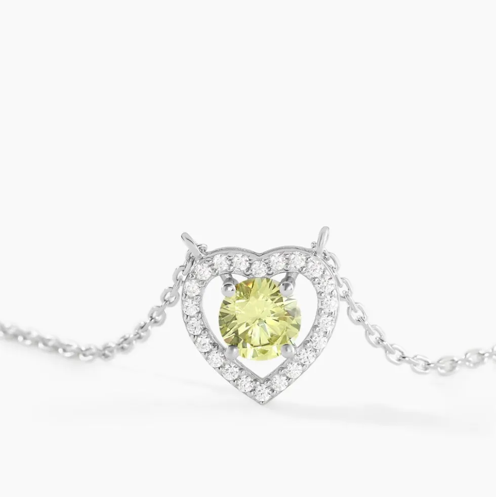 Collier Suzon Argent Blanc Oxyde De Zirconium