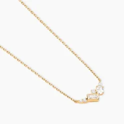 Collier Sya Plaqué Or Jaune Oxyde De Zirconium
