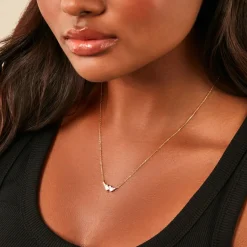 Collier Sya Plaqué Or Jaune Oxyde De Zirconium