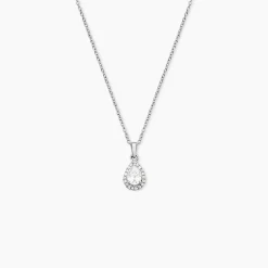 Collier Sylla Argent Blanc Oxyde De Zirconium