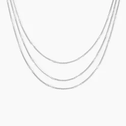Collier Tango Argent Blanc