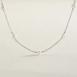 Collier Tanis Argent Perle De Culture
