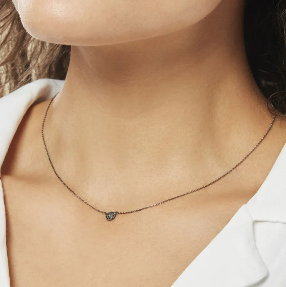 Collier Teani Or Blanc Diamant