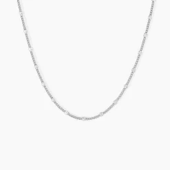 Collier Tessie Argent Blanc