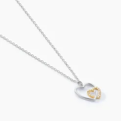 Collier Ticia Or Jaune Argent Blanc Oxyde De Zirconium