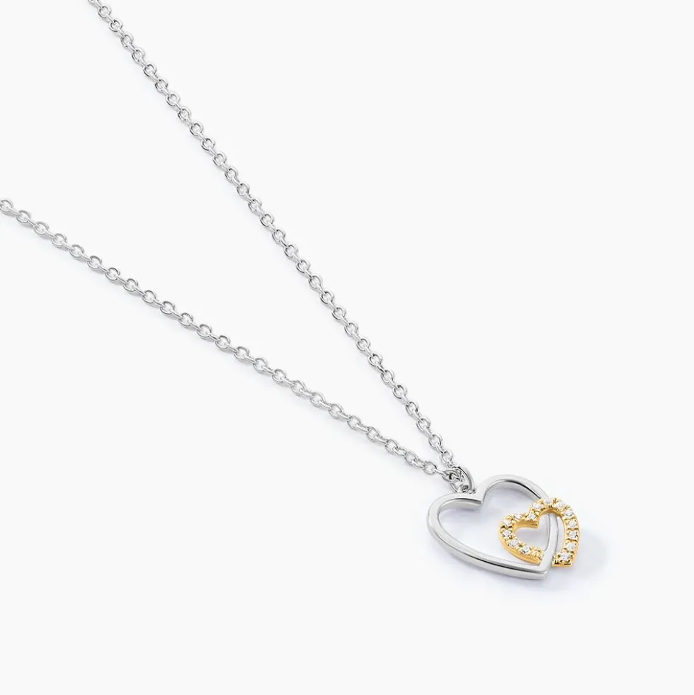 Collier Ticia Or Jaune Argent Blanc Oxyde De Zirconium