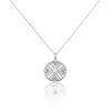 Collier Tribal Argent Blanc Oxyde De Zirconium
