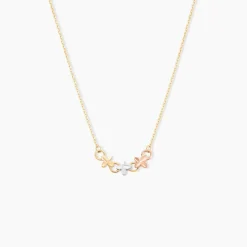 Collier Tricolore Or Jaune