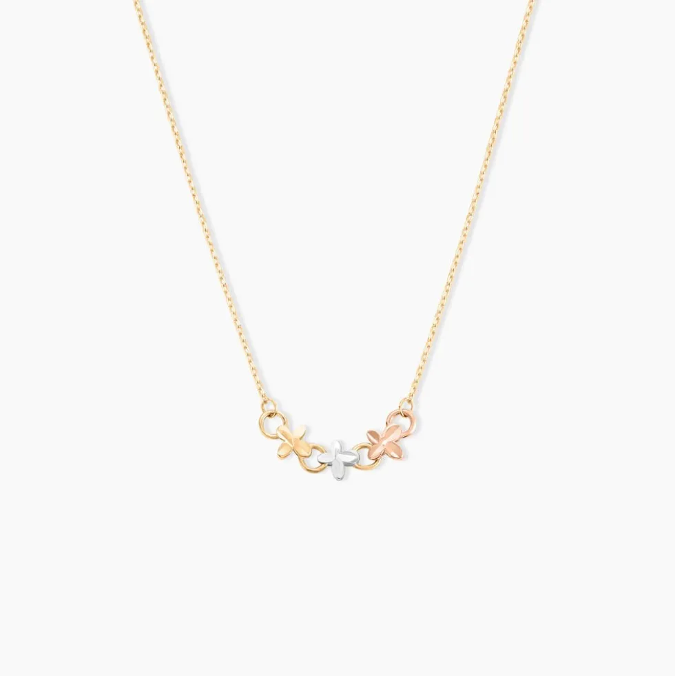 Collier Tricolore Or Jaune