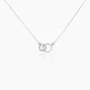 Collier Twillie Argent Blanc Oxyde De Zirconium
