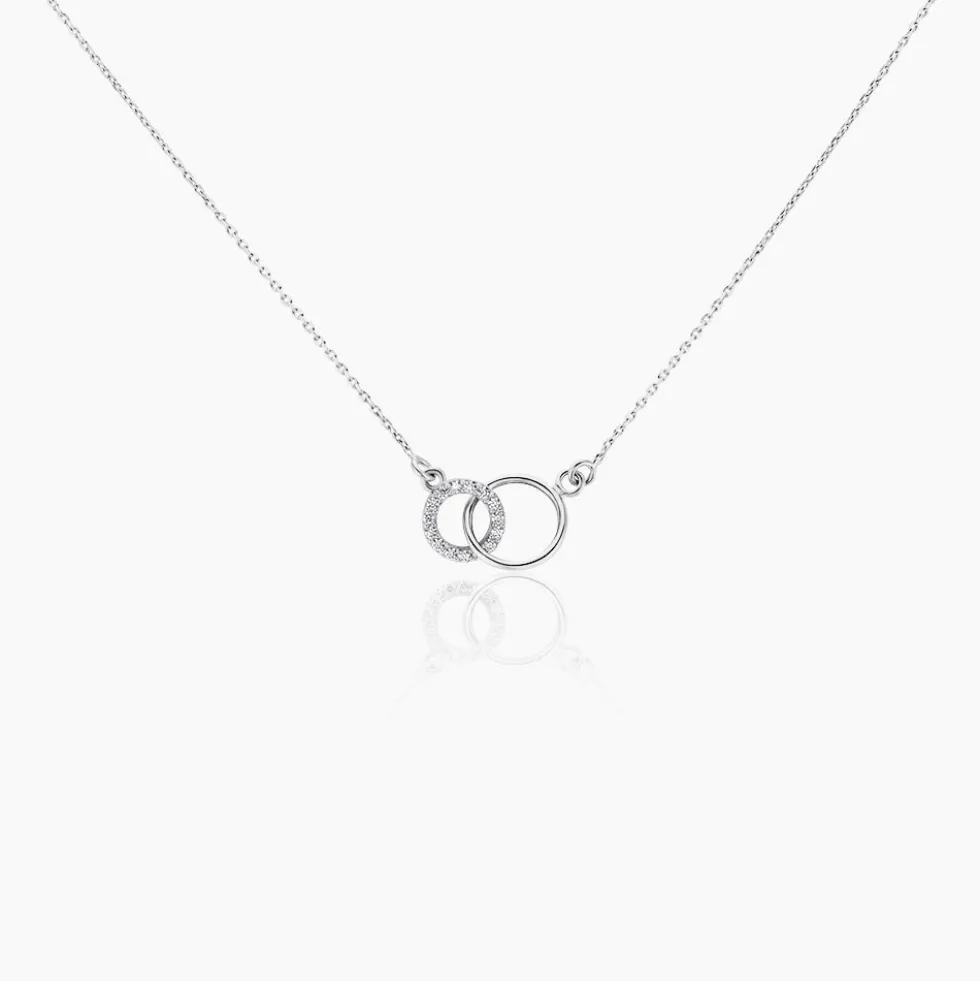 Collier Twillie Argent Blanc Oxyde De Zirconium