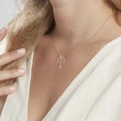 Collier Tyfen Argent Rose