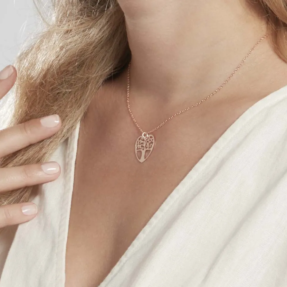 Collier Tyfen Argent Rose