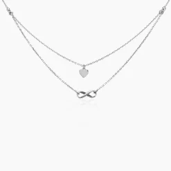 Collier Urielle Argent Blanc